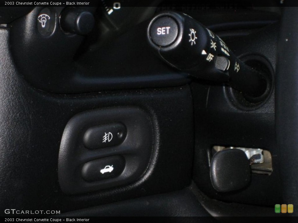 Black Interior Controls for the 2003 Chevrolet Corvette Coupe #45811493