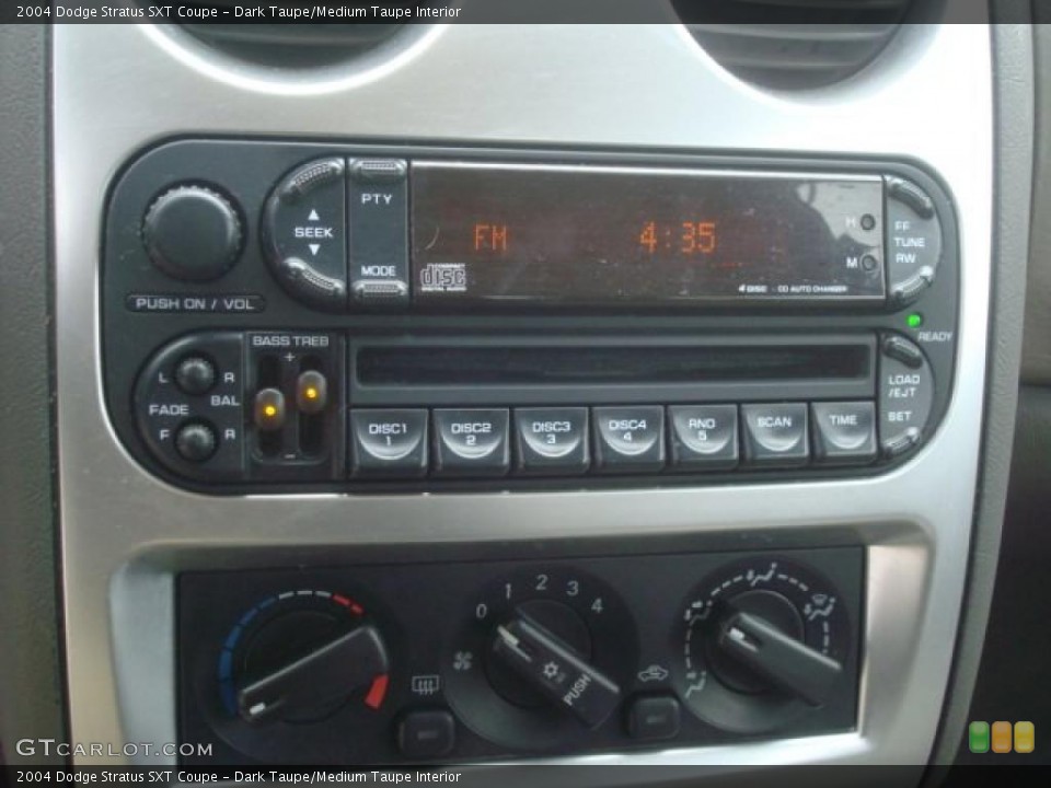 Dark Taupe/Medium Taupe Interior Controls for the 2004 Dodge Stratus SXT Coupe #45811533