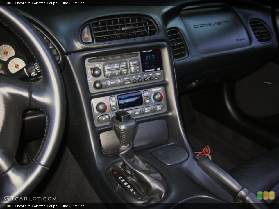 Black Interior Controls for the 2003 Chevrolet Corvette Coupe #45811561