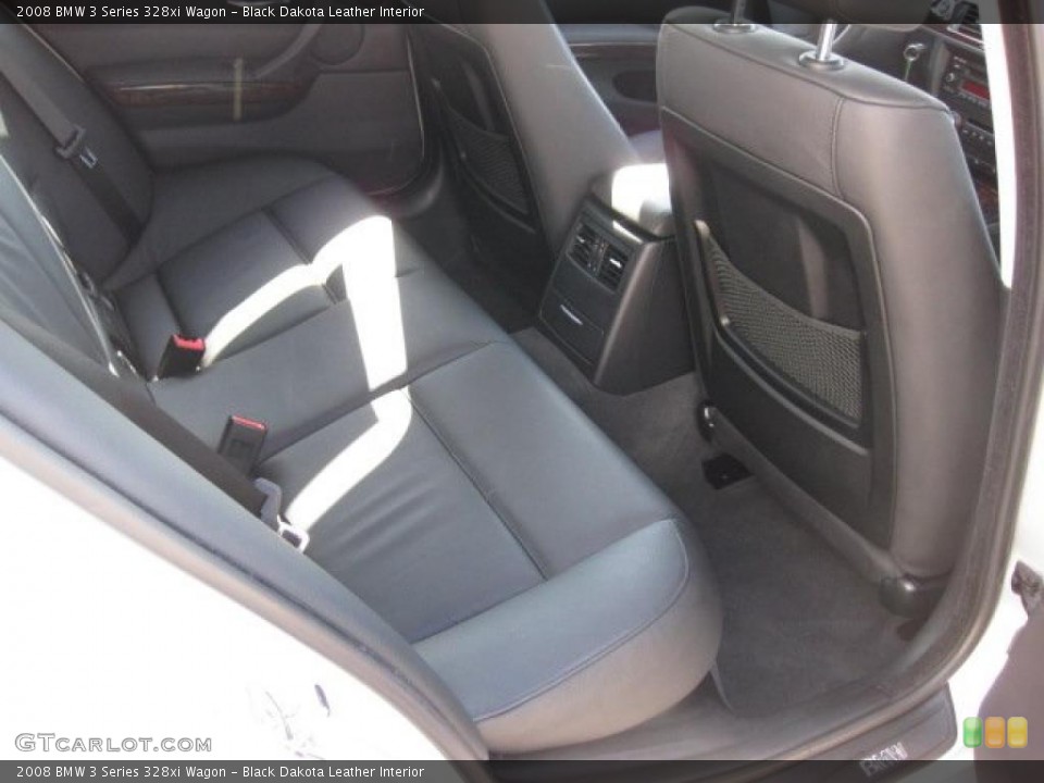 Black Dakota Leather Interior Photo for the 2008 BMW 3 Series 328xi Wagon #45812381