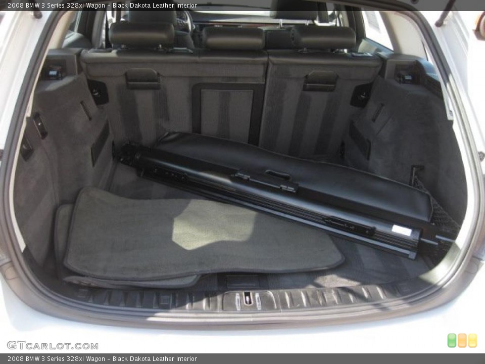 Black Dakota Leather Interior Trunk for the 2008 BMW 3 Series 328xi Wagon #45812913