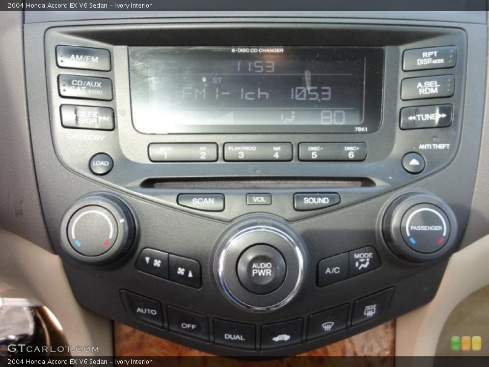 Ivory Interior Controls for the 2004 Honda Accord EX V6 Sedan #45813484