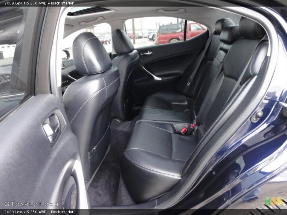 Black Interior Photo for the 2009 Lexus IS 250 AWD #45813657