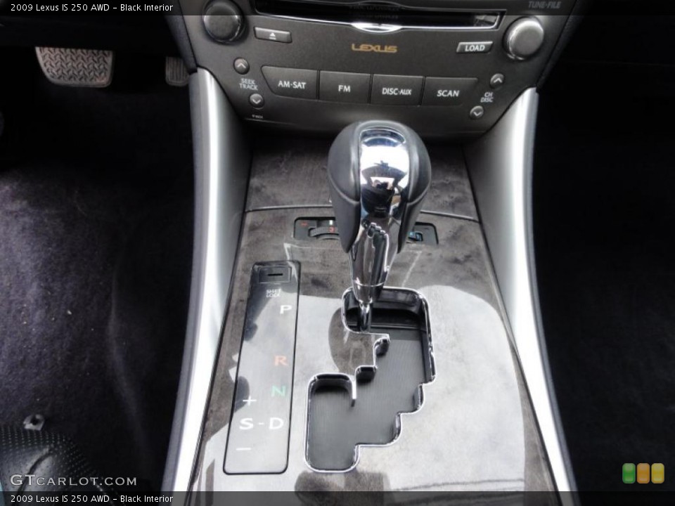 Black Interior Transmission for the 2009 Lexus IS 250 AWD #45813969