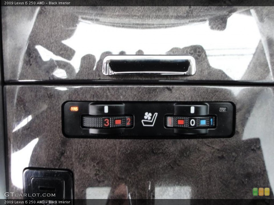 Black Interior Controls for the 2009 Lexus IS 250 AWD #45813981