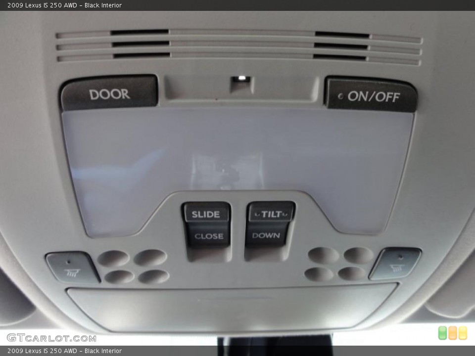 Black Interior Controls for the 2009 Lexus IS 250 AWD #45813985