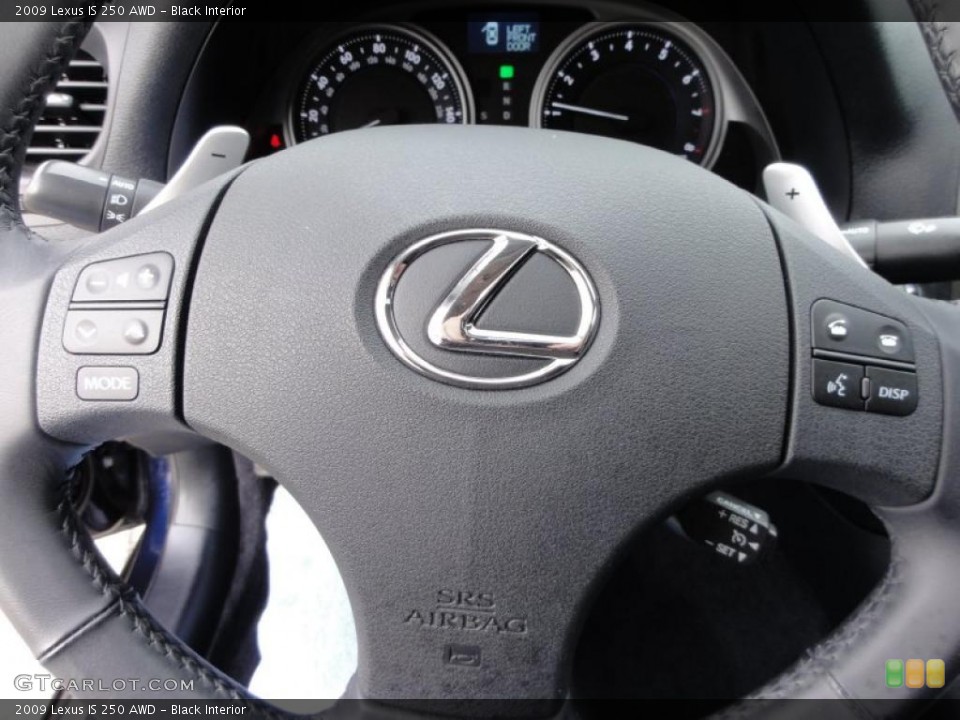 Black Interior Controls for the 2009 Lexus IS 250 AWD #45814025