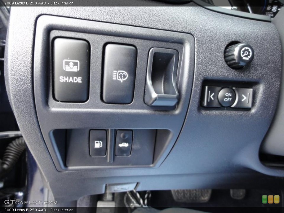 Black Interior Controls for the 2009 Lexus IS 250 AWD #45814033