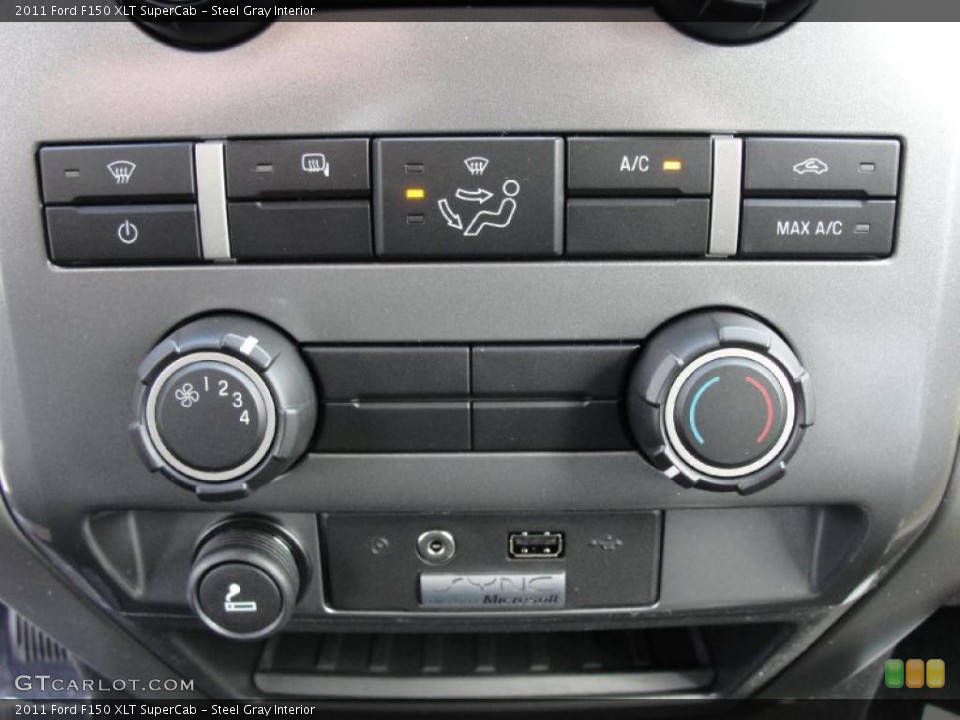 Steel Gray Interior Controls for the 2011 Ford F150 XLT SuperCab #45814813