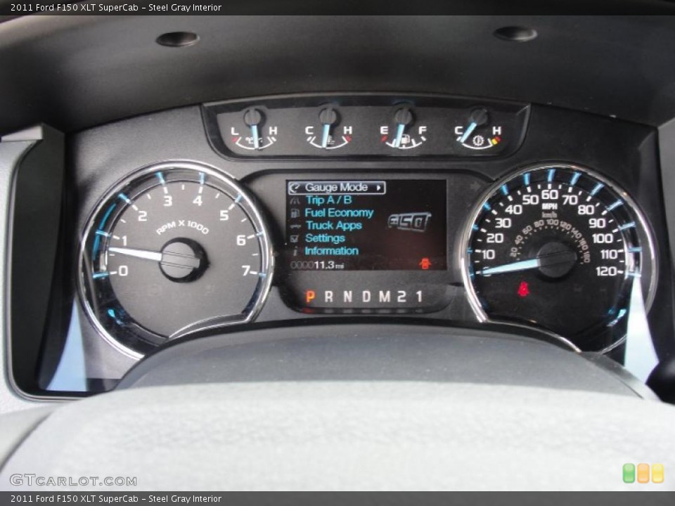 Steel Gray Interior Gauges for the 2011 Ford F150 XLT SuperCab #45814825