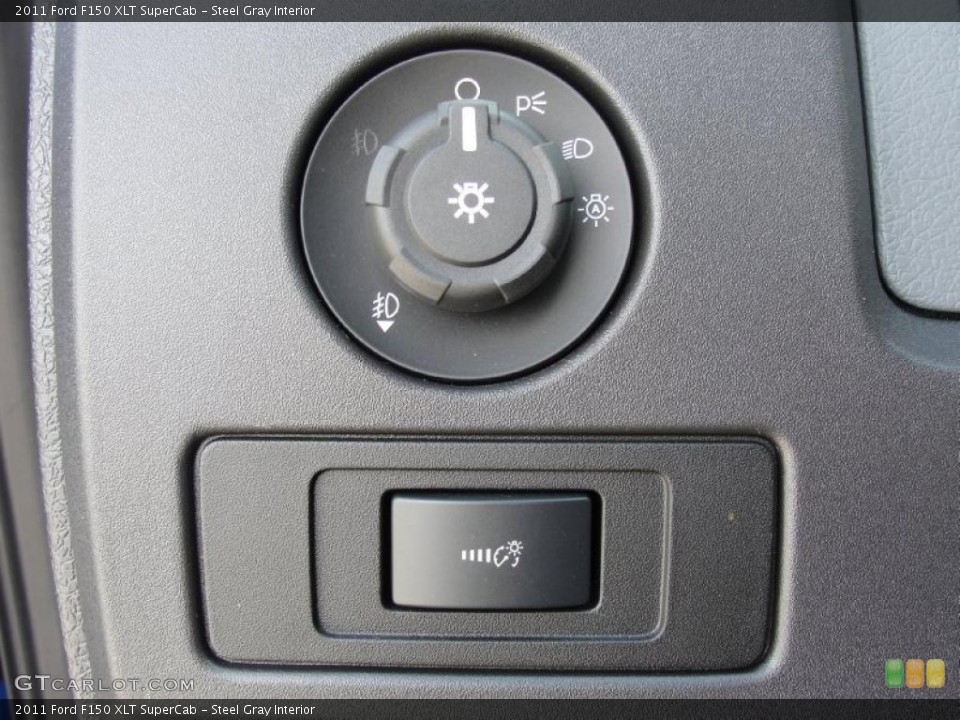Steel Gray Interior Controls for the 2011 Ford F150 XLT SuperCab #45814829