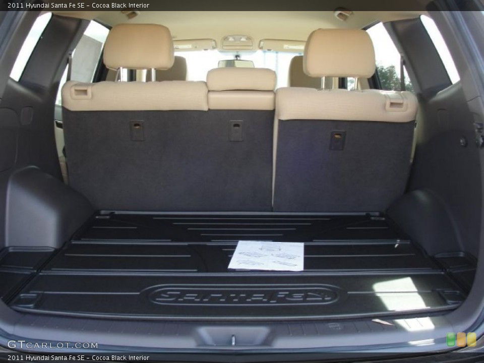 Cocoa Black Interior Trunk for the 2011 Hyundai Santa Fe SE #45814905