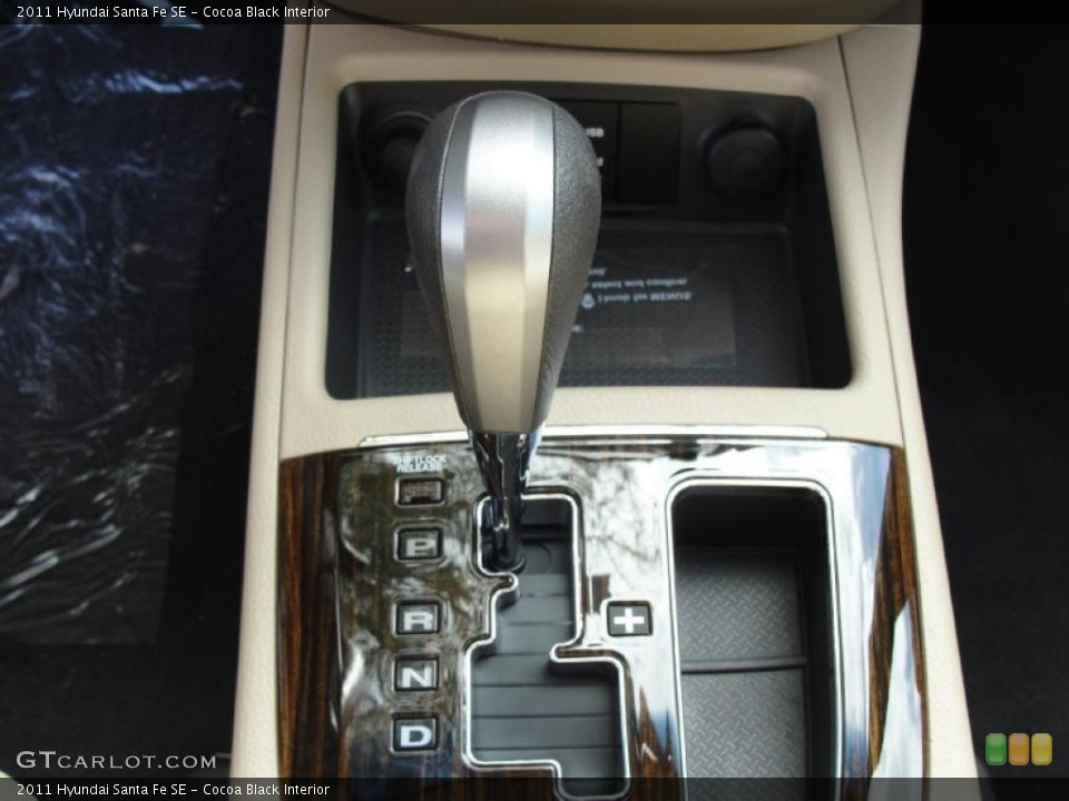 Cocoa Black Interior Transmission for the 2011 Hyundai Santa Fe SE #45814953