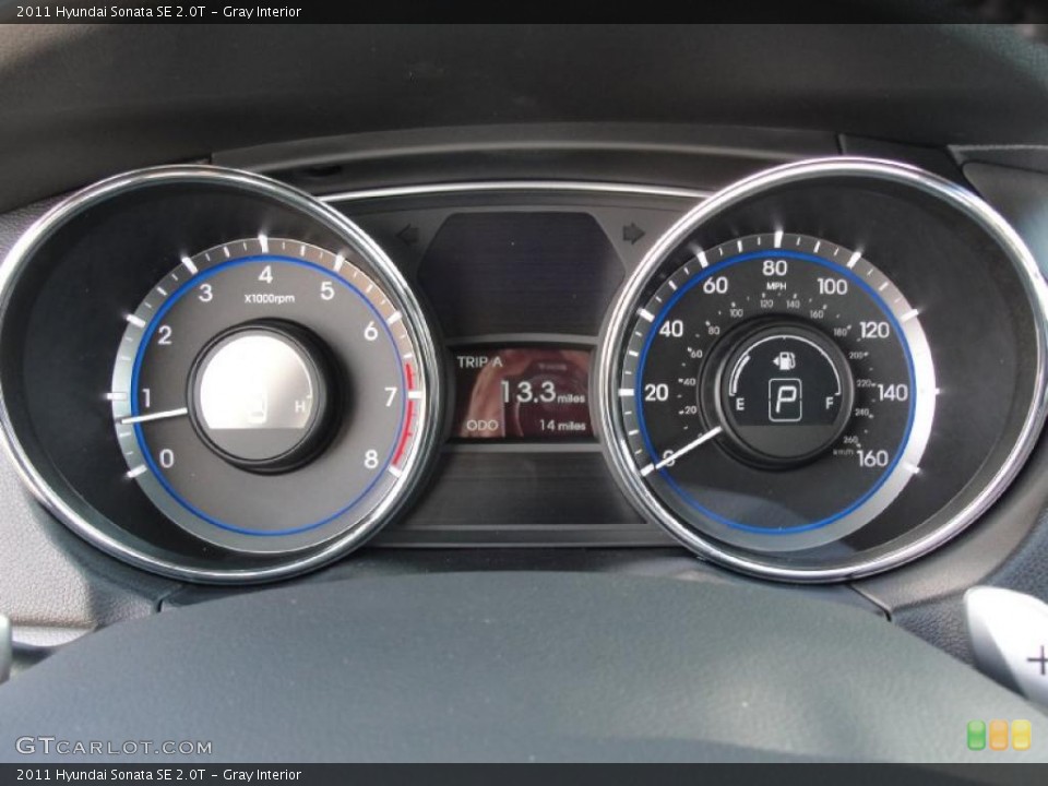 Gray Interior Gauges for the 2011 Hyundai Sonata SE 2.0T #45815389