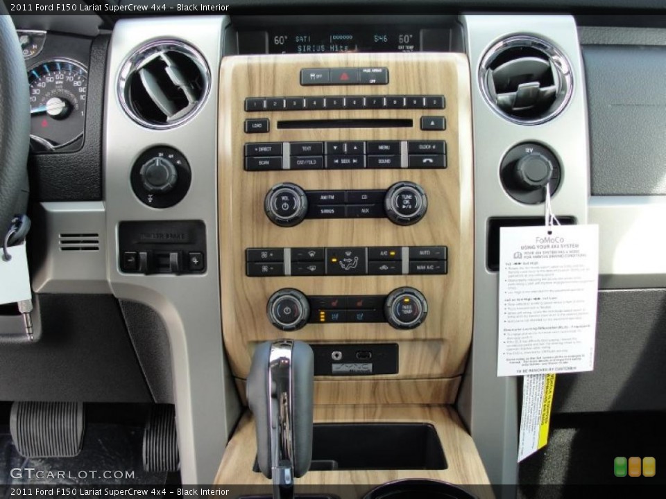 Black Interior Dashboard for the 2011 Ford F150 Lariat SuperCrew 4x4 #45815745