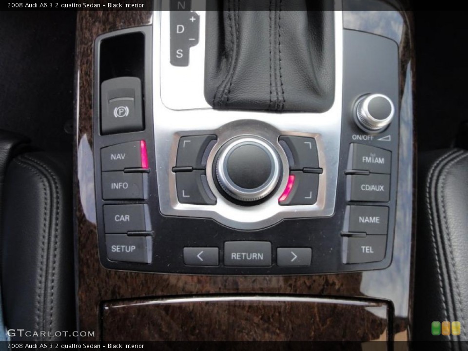 Black Interior Controls for the 2008 Audi A6 3.2 quattro Sedan #45816901