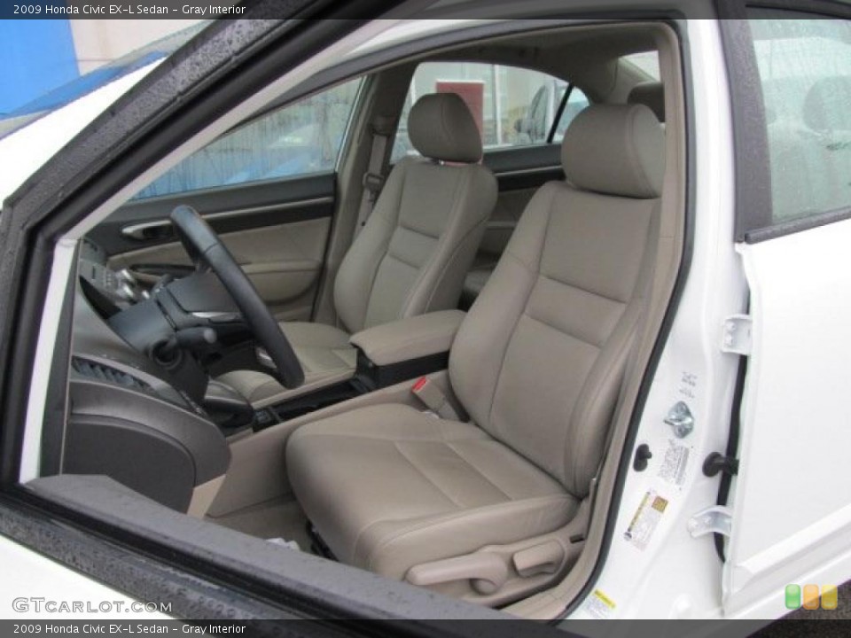 Gray Interior Photo for the 2009 Honda Civic EX-L Sedan #45818065