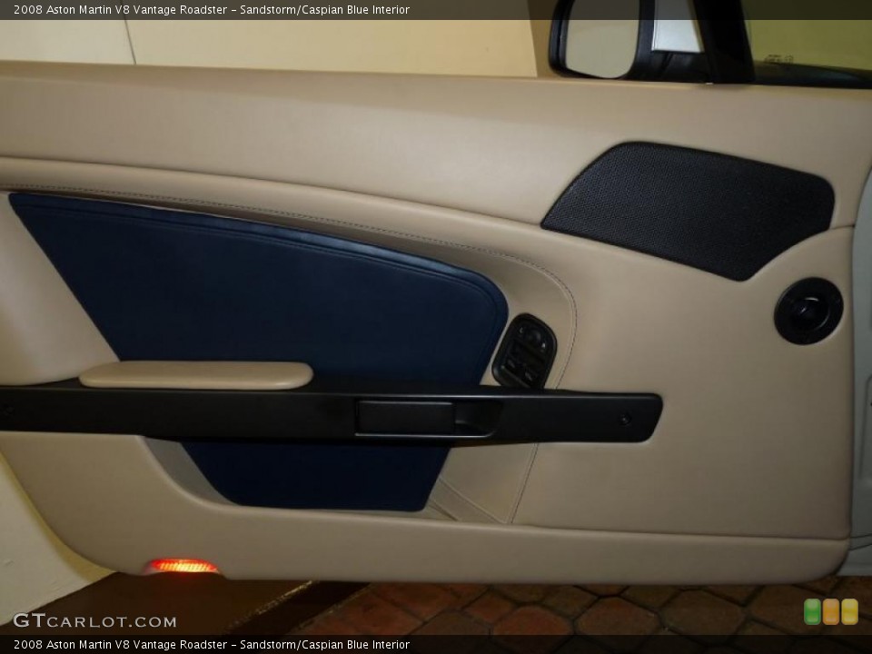 Sandstorm/Caspian Blue Interior Door Panel for the 2008 Aston Martin V8 Vantage Roadster #45818673