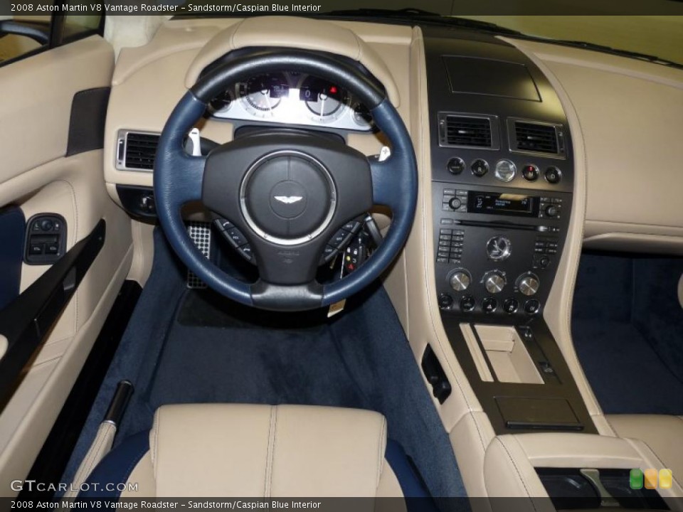 Sandstorm/Caspian Blue Interior Dashboard for the 2008 Aston Martin V8 Vantage Roadster #45818681
