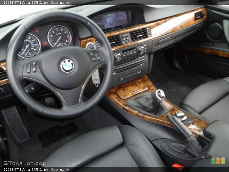 Black Interior Dashboard for the 2008 BMW 3 Series 335i Coupe #45821409