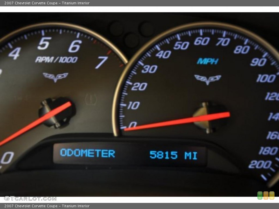 Titanium Interior Gauges for the 2007 Chevrolet Corvette Coupe #45822533