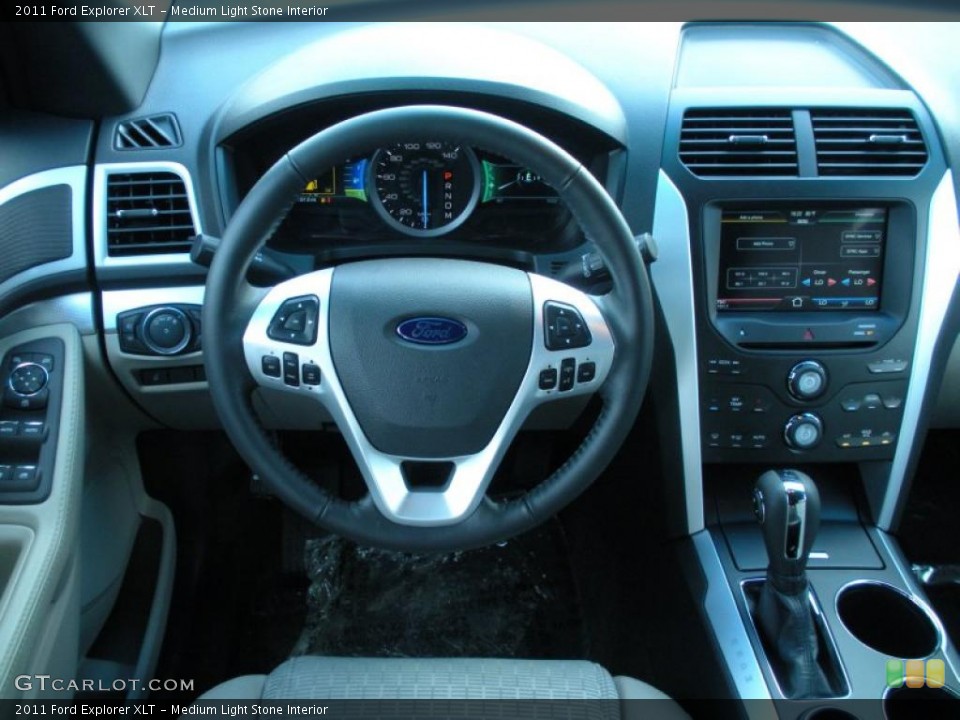 Medium Light Stone Interior Dashboard for the 2011 Ford Explorer XLT #45822705