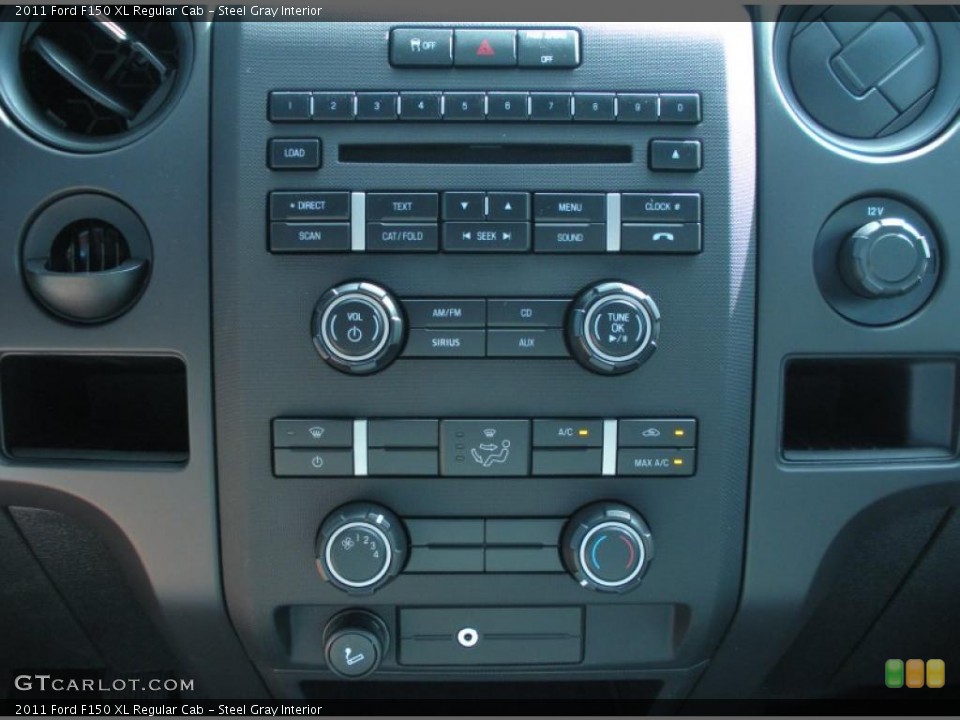 Steel Gray Interior Controls for the 2011 Ford F150 XL Regular Cab #45823133