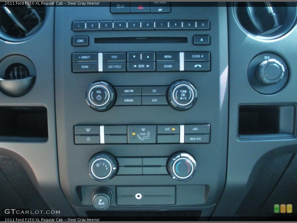 Steel Gray Interior Controls for the 2011 Ford F150 XL Regular Cab #45823277