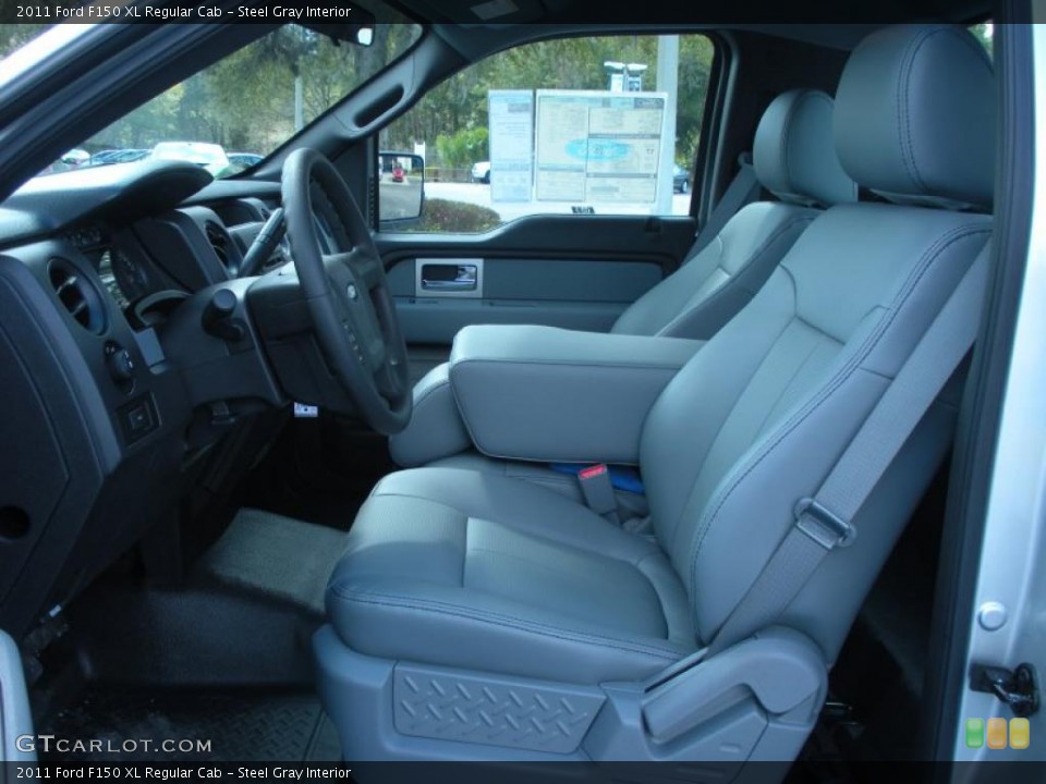 Steel Gray Interior Photo for the 2011 Ford F150 XL Regular Cab #45823453