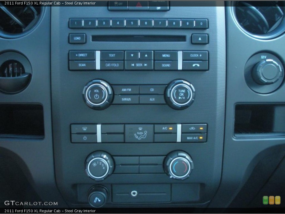 Steel Gray Interior Controls for the 2011 Ford F150 XL Regular Cab #45823465