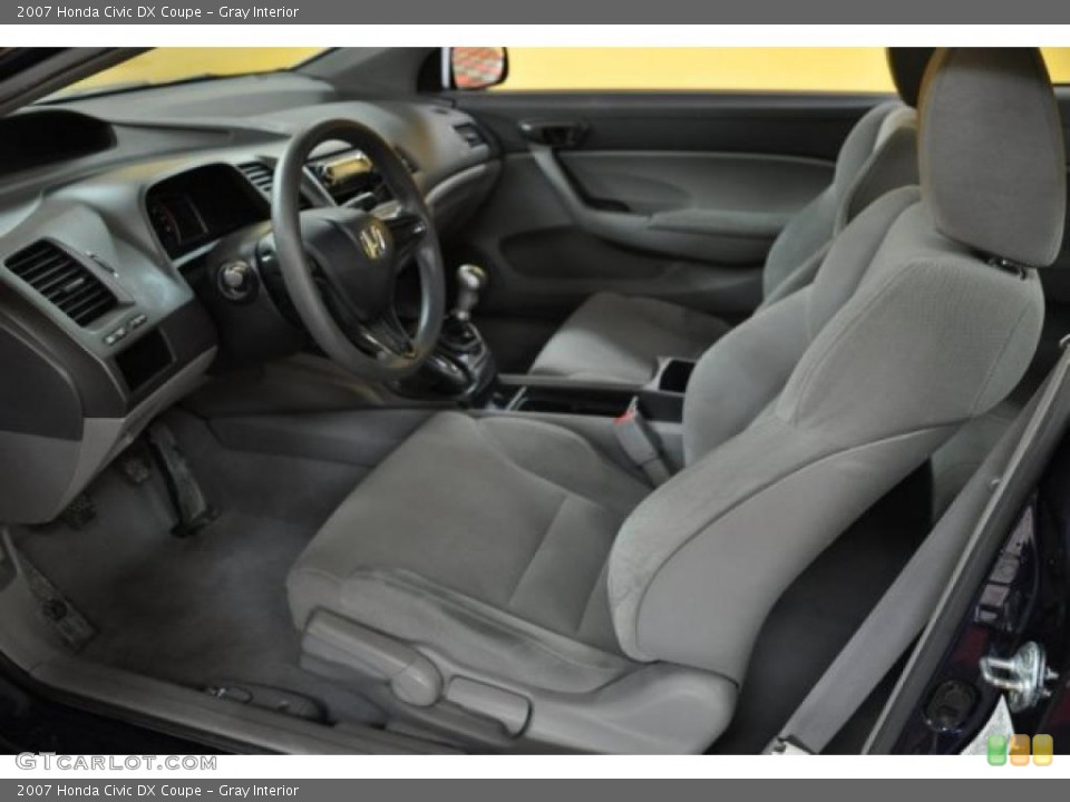 Gray Interior Photo for the 2007 Honda Civic DX Coupe #45824933