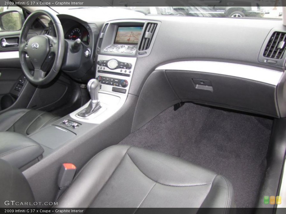 Graphite Interior Dashboard for the 2009 Infiniti G 37 x Coupe #45826469