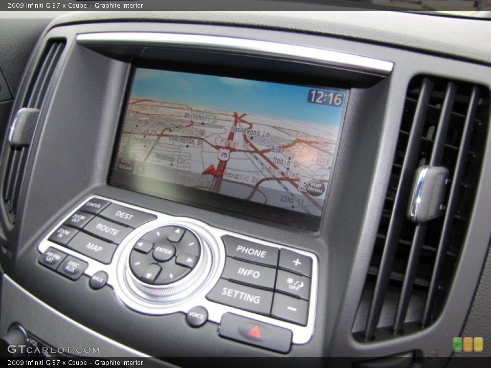 Graphite Interior Navigation for the 2009 Infiniti G 37 x Coupe #45826473