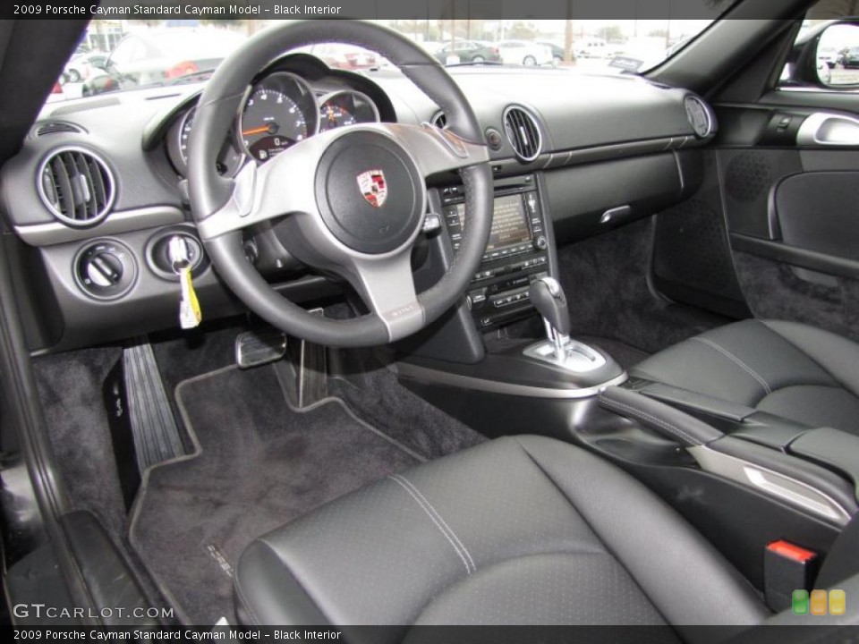 Black Interior Prime Interior for the 2009 Porsche Cayman  #45827108
