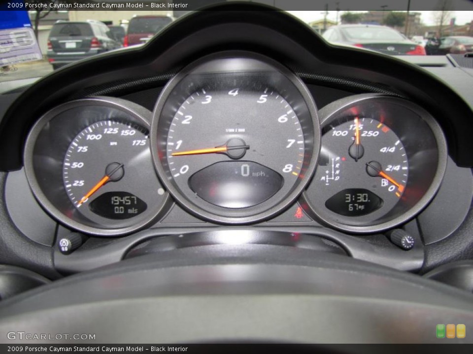 Black Interior Gauges for the 2009 Porsche Cayman  #45827120