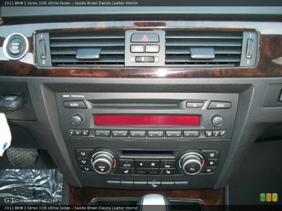 Saddle Brown Dakota Leather Interior Controls for the 2011 BMW 3 Series 328i xDrive Sedan #45827152