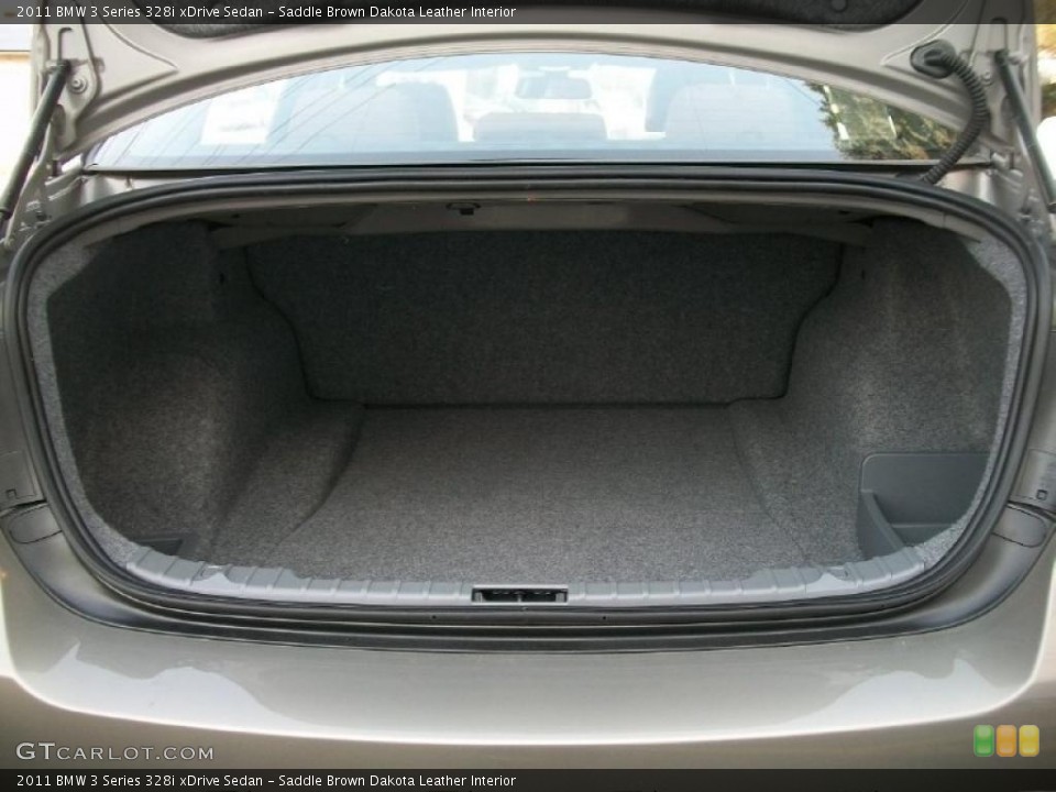Saddle Brown Dakota Leather Interior Trunk for the 2011 BMW 3 Series 328i xDrive Sedan #45827164