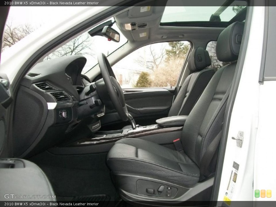 Black Nevada Leather Interior Photo for the 2010 BMW X5 xDrive30i #45828221