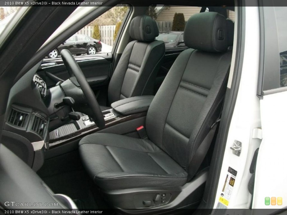 Black Nevada Leather Interior Photo for the 2010 BMW X5 xDrive30i #45828229