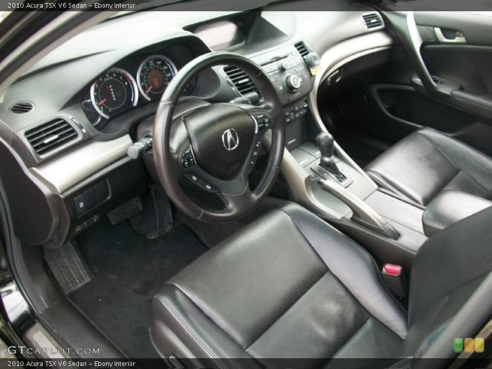 Ebony Interior Prime Interior for the 2010 Acura TSX V6 Sedan #45828389