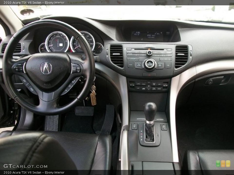 Ebony Interior Dashboard for the 2010 Acura TSX V6 Sedan #45828417