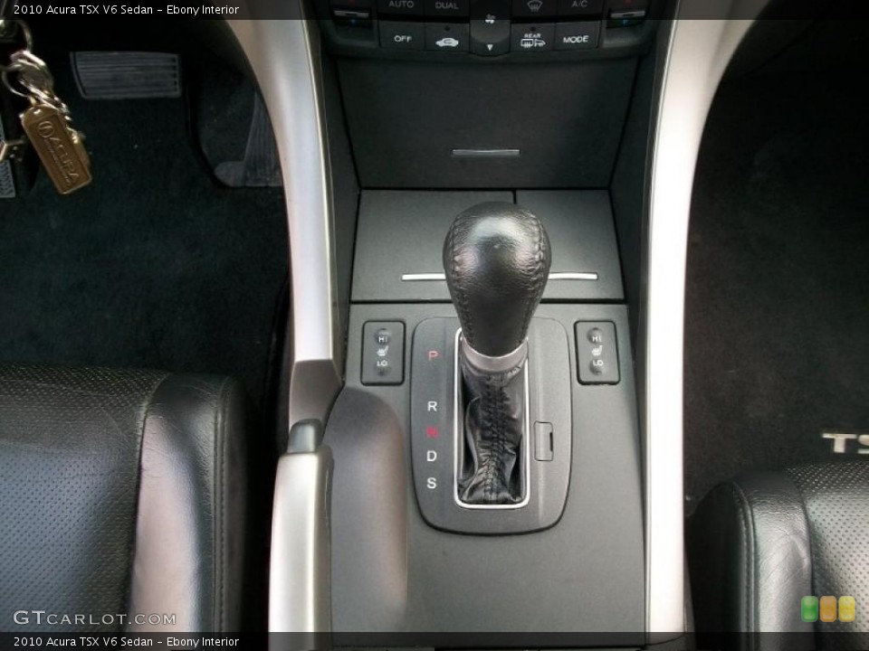 Ebony Interior Transmission for the 2010 Acura TSX V6 Sedan #45828829