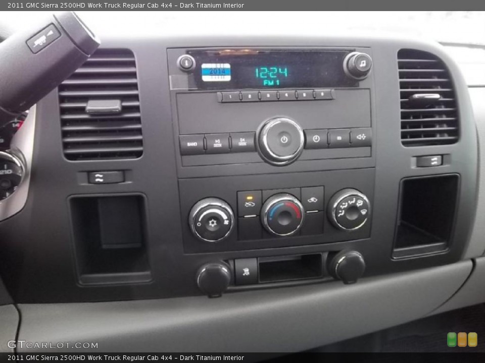 Dark Titanium Interior Controls for the 2011 GMC Sierra 2500HD Work Truck Regular Cab 4x4 #45831086