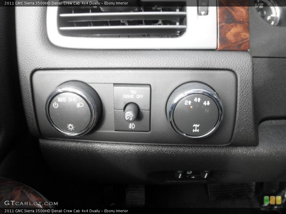 Ebony Interior Controls for the 2011 GMC Sierra 3500HD Denali Crew Cab 4x4 Dually #45833646