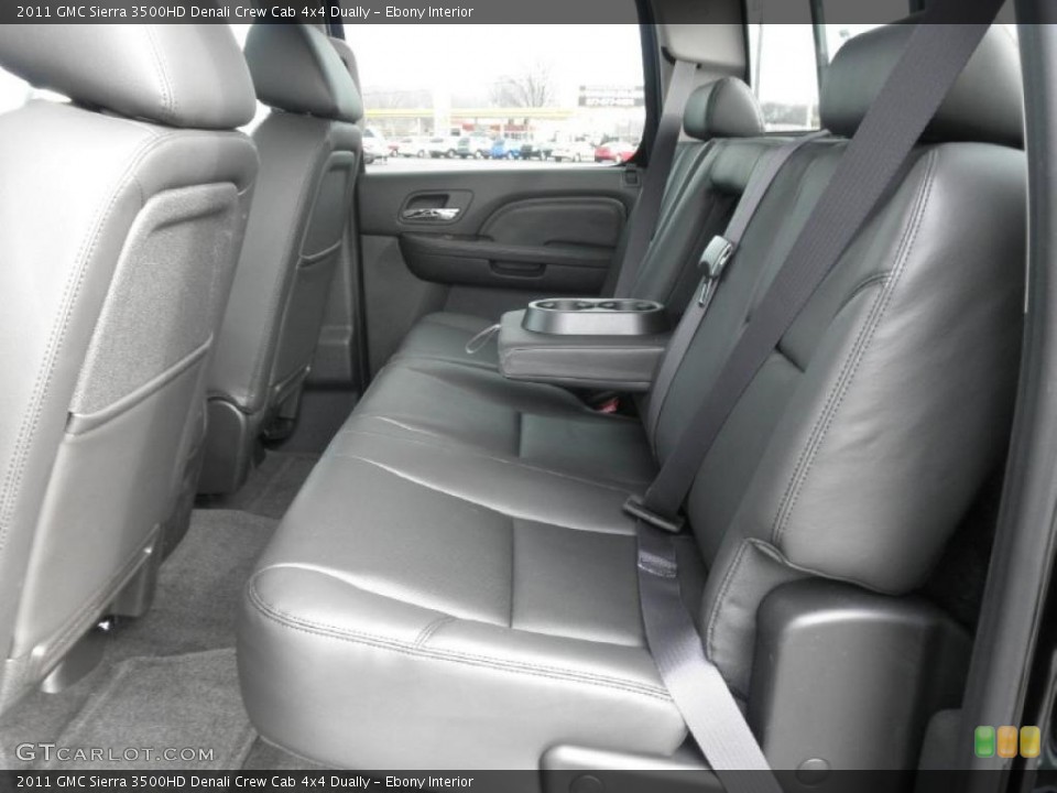 Ebony Interior Photo for the 2011 GMC Sierra 3500HD Denali Crew Cab 4x4 Dually #45833778
