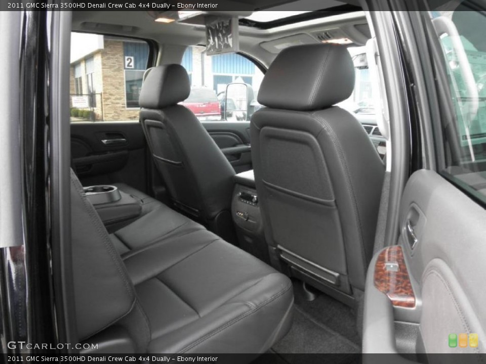 Ebony Interior Photo for the 2011 GMC Sierra 3500HD Denali Crew Cab 4x4 Dually #45833842