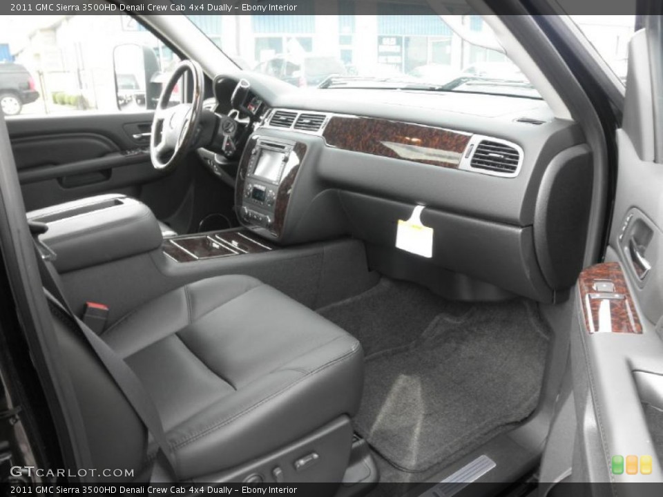 Ebony Interior Photo for the 2011 GMC Sierra 3500HD Denali Crew Cab 4x4 Dually #45833854