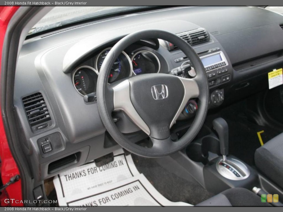 Black/Grey Interior Photo for the 2008 Honda Fit Hatchback #45839347