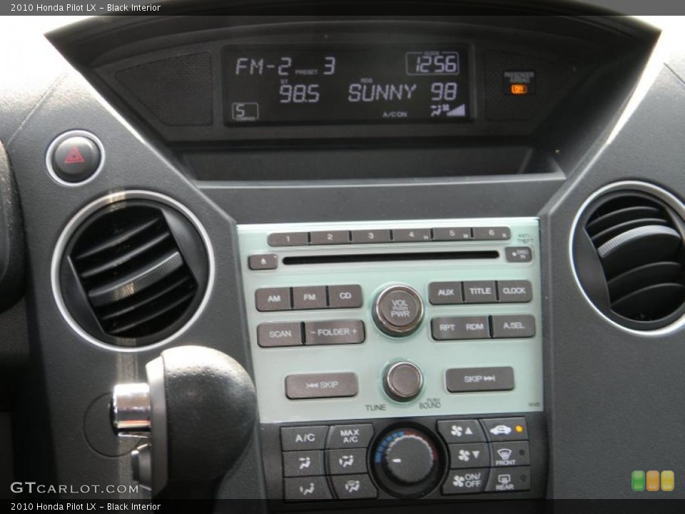 Black Interior Controls for the 2010 Honda Pilot LX #45840636