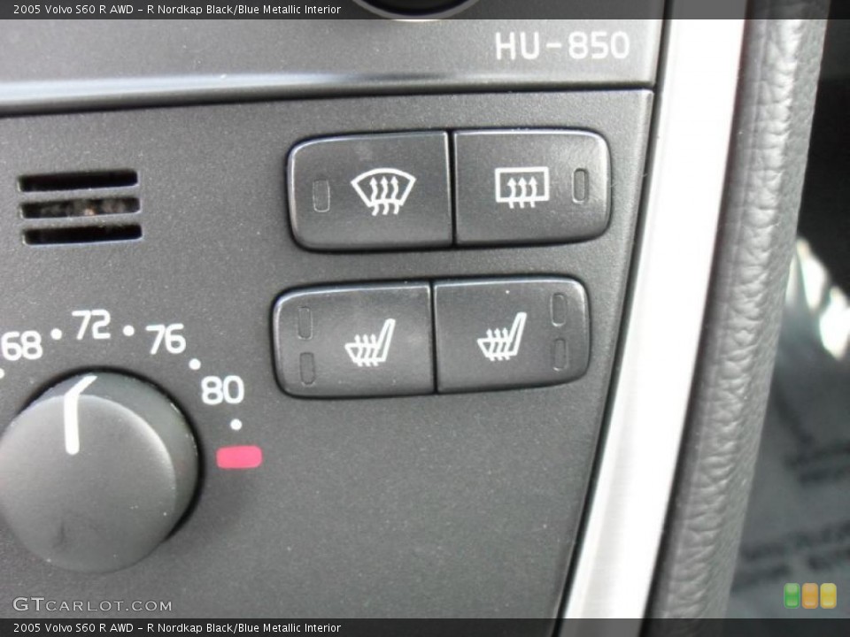 R Nordkap Black/Blue Metallic Interior Controls for the 2005 Volvo S60 R AWD #45842528